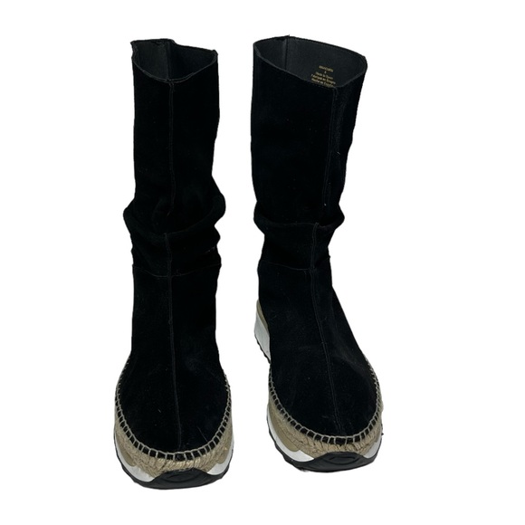 NEW Free People Chapmin Black Suede Slouch Sneaker Boots 38 - Picture 6 of 12